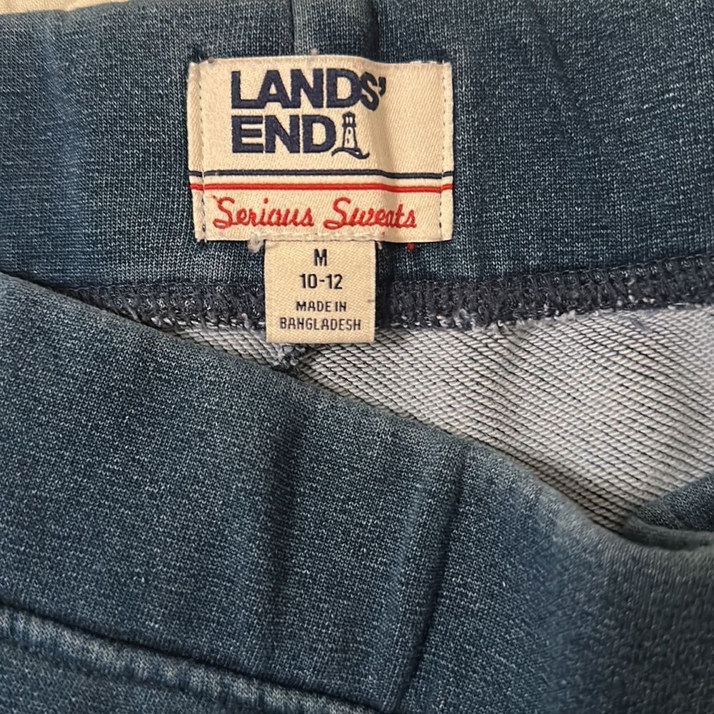NWOT Lands’ End Women’s Sweats Ankle Length Sweatpants in Dark Indigo Size M - Picture 11 of 17